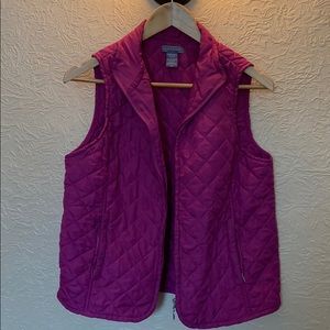Pink quilted Laura Scott vest